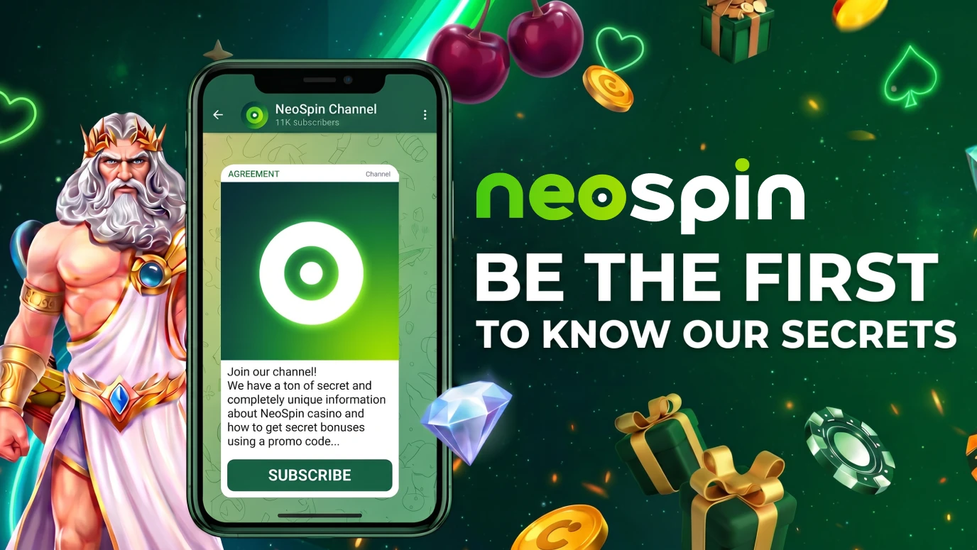 Neospin mobile pokies and banking interface on a smartphone screen